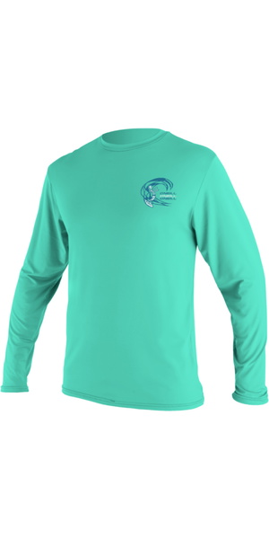 2026 O'Neill Junior Basic Skins Long Sleeve Sun Shirt 5711G - Light Aqua